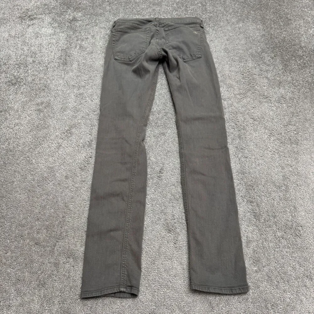 Rag & Bone The Dre Slim Boyfriend Denim Jeans Womens 24 Aged Sage Gray Stretch